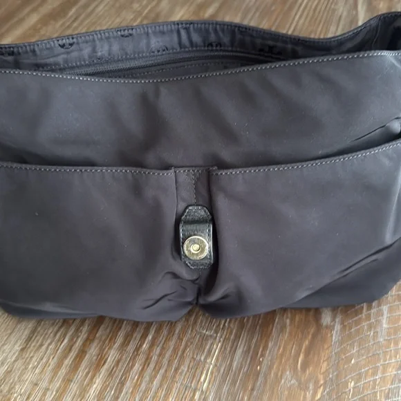 Tory Burch Marion black nylon crossbody messenger diaper bag - Picture 10 of 16